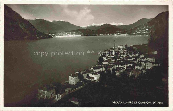Campione d Italia Lagi di Lugano Lombardia IT Veduta Lunare