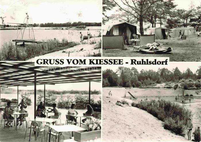 Ruhlsdorf Kiessee Bernau Brandenburg Schwimmbad Campingplatz Freiterrasse