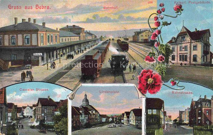Bebra Hessen Bahnhof Casseler Strasse Kaiserl Postgebaeude Lindenplatz Bahnstras