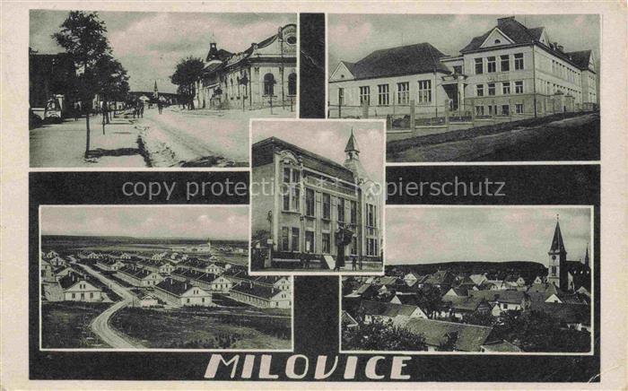 Milovic Milovice Milowitz CZ Ortspartien