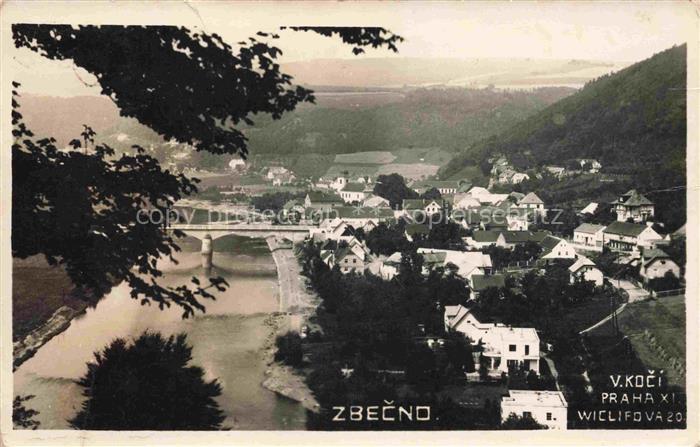 Zbecno Sbetschno Berouna Beroun Beraun CZ Panorama