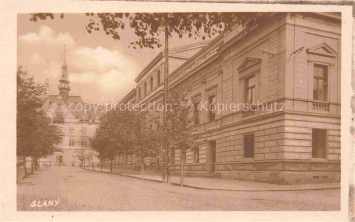 Slany Schlan CZ Ortspartie