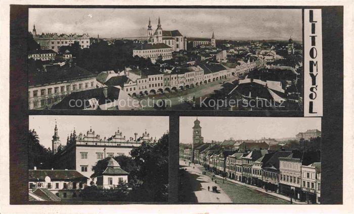 Litomysl Leitomischl CZ Schloss Kirche Panorama