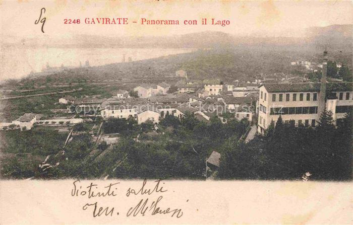 Gavirate Varese Lombardia IT Panorama con il Lago