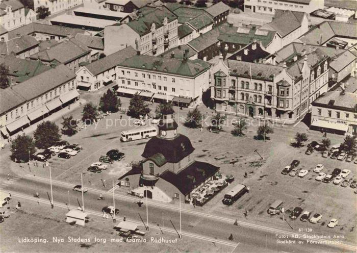 Lidkoeping Sweden Nya Stadens torg med Gamla Radhuset
