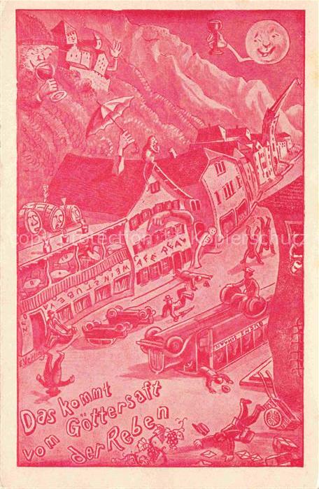 Vaduz Liechtenstein FL Weinstube Real Illustration