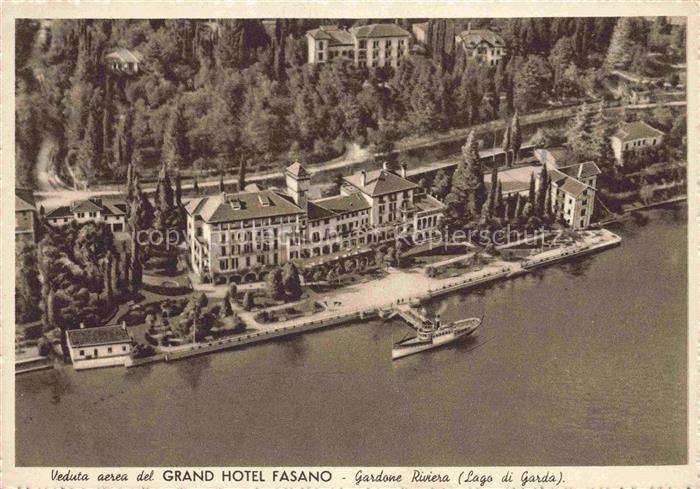 Gardone Riviera di Garda IT Veduta aerea del Grand Hotel Fasano