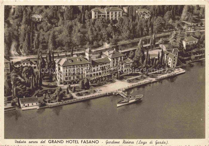 Gardone Riviera di Garda IT Veduta aerea del Grand Hotel Fasano