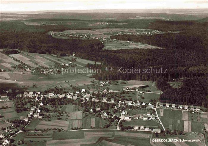 Oberkollbach Fliegeraufnahme mit Gasthof Pension zum Hirsch