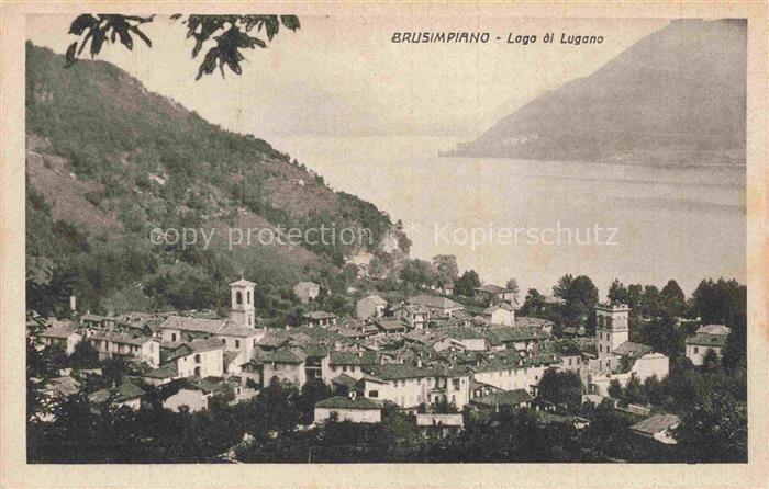 Brusimpiano Lago di Lugano IT Panorama