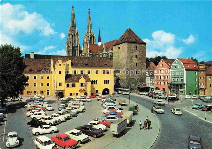 REGENSBURG Bayern Alter Kornmarkt und Dom