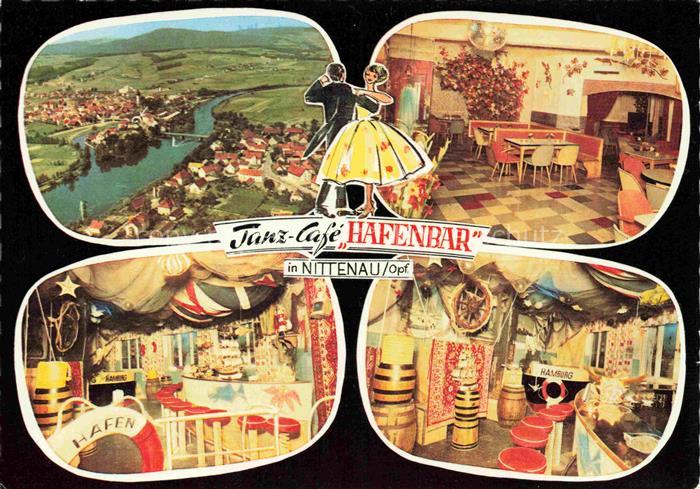 Nittenau Fliegeraufnahme Tanz Cafe Hafenbar Gastraeume Bar