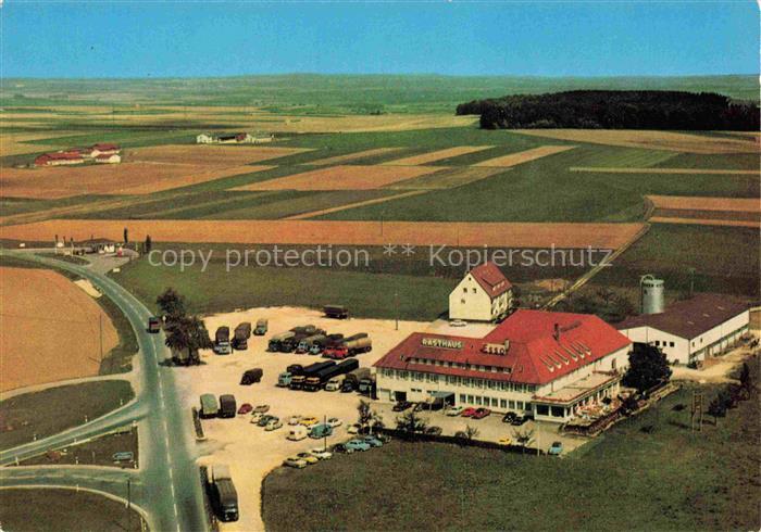 ULM Donau Rasthaus Esso Station Seligweiler Fliegeraufnahme