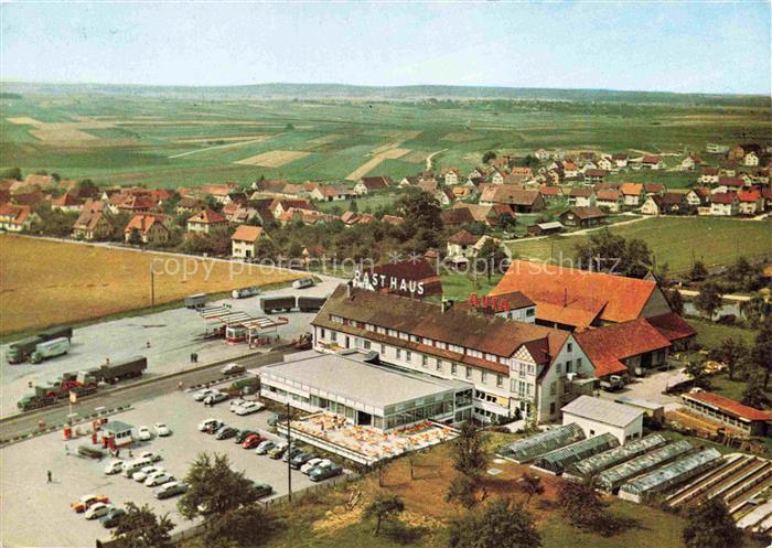 Dornstadt Wuerttemberg Ulm Hotel Rasthaus Chaussee Fliegeraufnahme