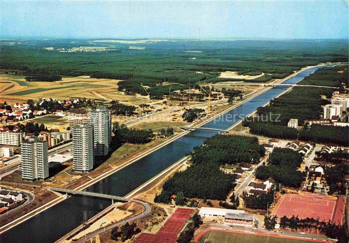 ERLANGEN Bayern Fliegeraufnahme mit Europakanal