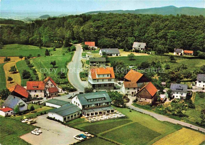 Juhoehe Moerlenbach Bergstrasse Hessen Restaurant Haus Hoefle Fliegeraufnahme