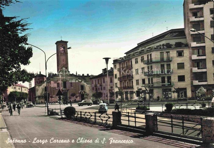 Saronno Varese Lombardia IT Largo Carcano e Chiesa di S Francesco