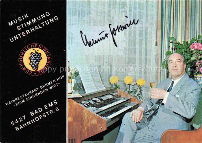 BAD EMS Hotel Bremer Hof Klavierspieler