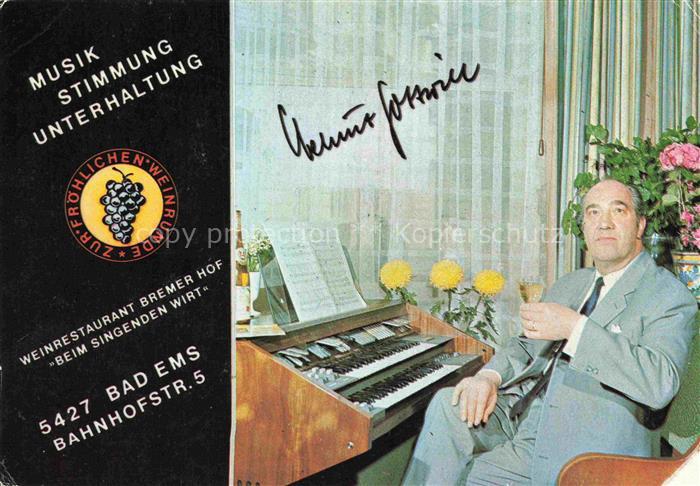 BAD EMS Hotel Bremer Hof Klavierspieler