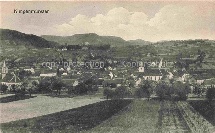 Klingenmuenster Weinstrasse Rheinland-Pfalz Panorama