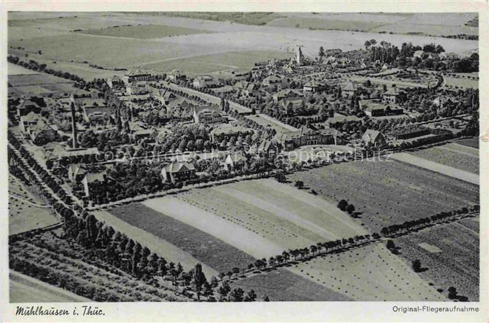 Muehlhausen Thueringen Original Fliegeraufnahme