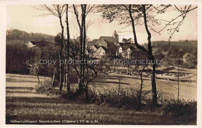 Neunkirchen Odenwald Panorama Hoehenluftkurort Feldpost