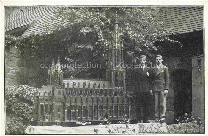 ULM  Donau "Ulmer Muenster" Erbauer Gebrueder Johann und Wilhelm Dreikausen