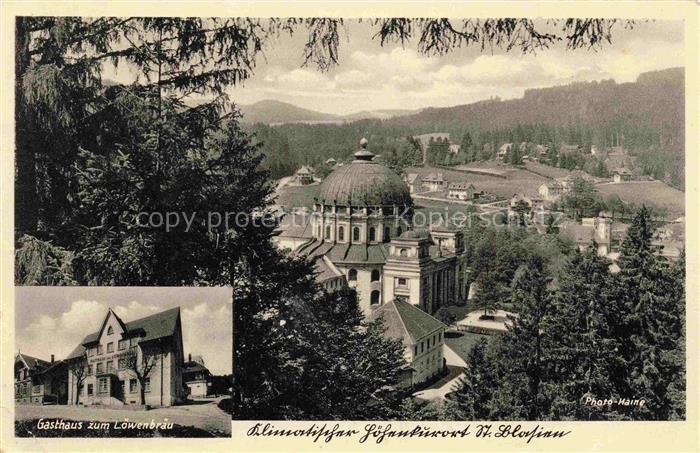 ST BLASIEN BW Gasthaus Pension zum Loewenbraeu Dom Hoehenkurort im Schwarzwald