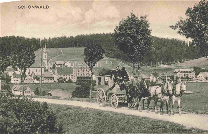 Schoenwald Schwarzwald BW Postkutsche