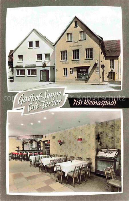 Kleinaspach Aspach BW Gasthof Sonne Café Ferber