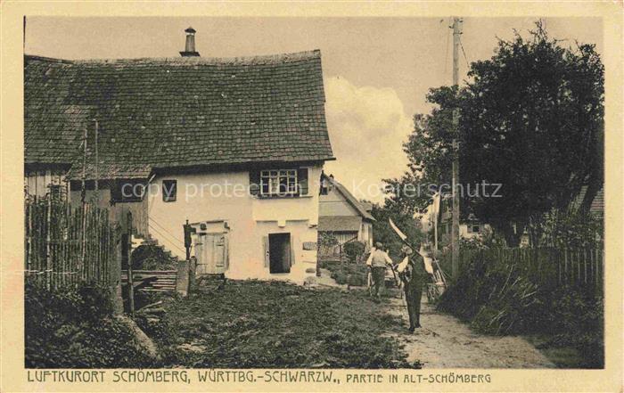 Schoemberg Schwarzwald Calw BW Partie in Alt-Schoemberg Luftkurort