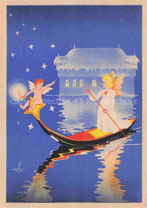 KONSTANZ Bodensee BW Weihnachtskarte Kuenstlerkarte Sondermarken