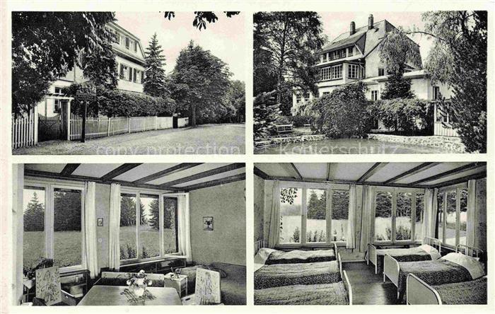 Bonndorf Schwarzwald BW Kinderkurheim Haus Waldfriede Park Gaststube Bettenlager