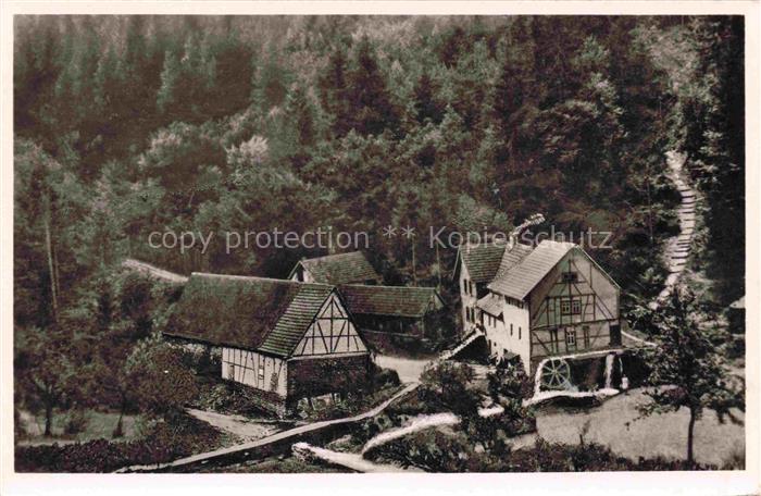 Trienzbachtal Trienz Fahrenbach Neckar-Odenwald-Kreis BW Muehle