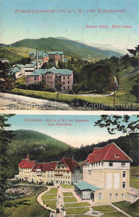 Friedrichsheim Rehaklinik Malsburg-Marzell Kandern BW Berner Alpen Mont Blanc Lu