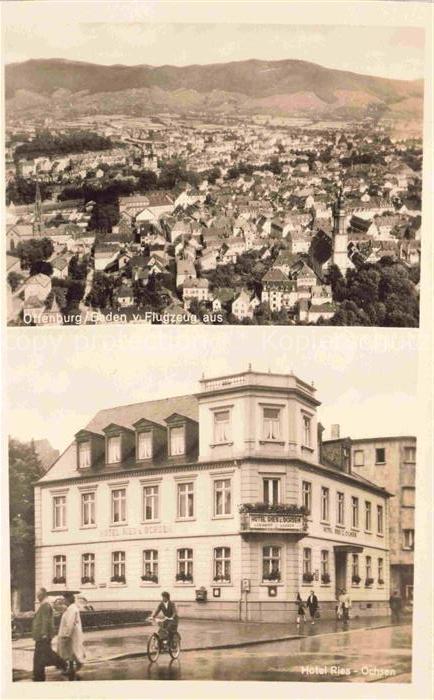 OFFENBURG Offenbourg Fliegeraufnahme Hotel Ries Ochsen