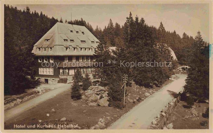 Feldberg 1450m Schwarzwald Hotel und Kurhaus Hebelhof