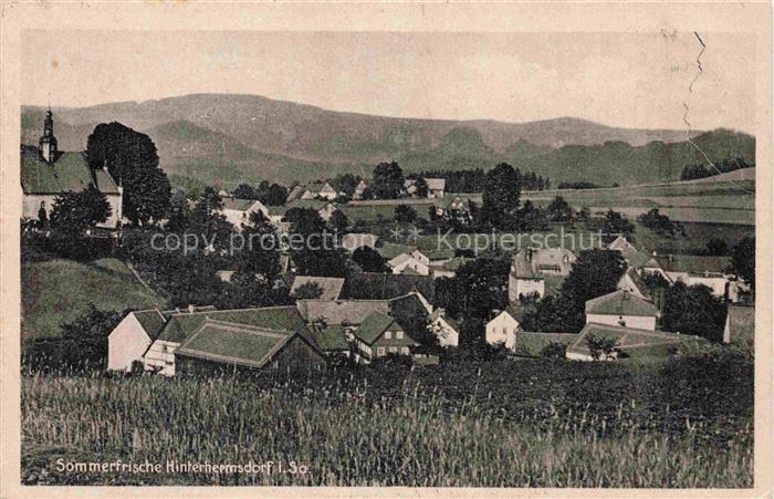 Hinterhermsdorf Sebnitz Sachsen Panorama