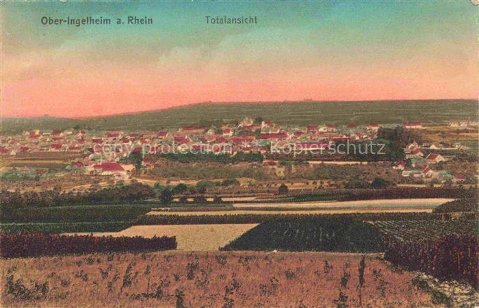Ober-Ingelheim Oberingelheim Rheinland-Pfalz Panorama Feldpost