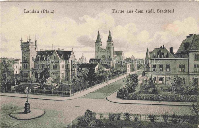 LANDAU PFALZ Partie aus dem suedl Stadtteil