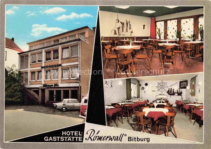 Bitburg Eifel Rheinland-Pfalz Hotel Gaststaette Roemerwall Gastraeume
