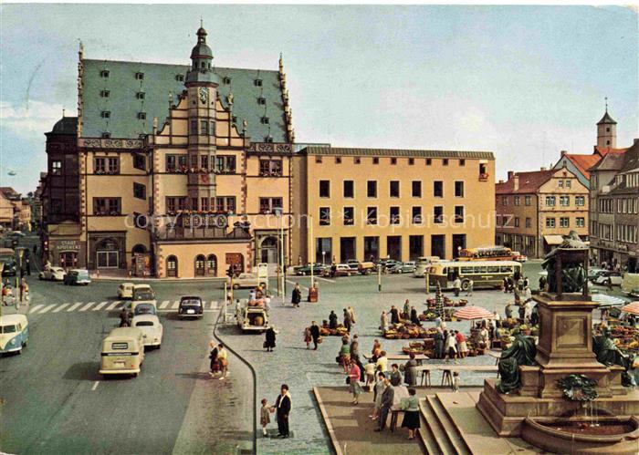 SCHWEINFURT Main Marktplatz mit Rathaus