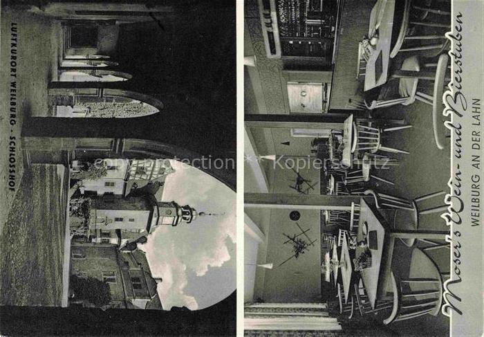 Weilburg Schlosshof Mosers Wein und Bierstuben