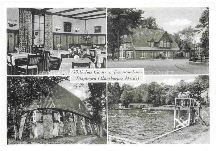 Bispingen Wilhelms Gast und Pensionshaus Gaststube Schwimmbad