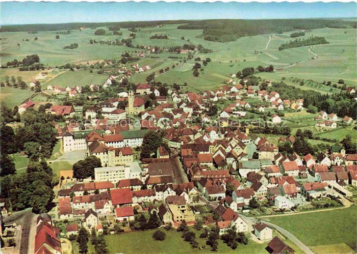 Bad Wurzach Ravensburg BW Fliegeraufnahme Moorbad mit Hotel Adler