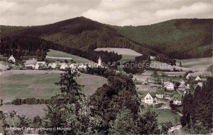 Schwarzenberg Murgtal Baiersbronn BW Panorama