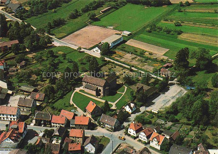 Steinbach Michelstadt Einhardsbasilika Fliegeraufnahme