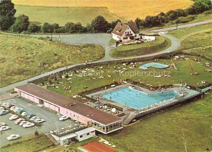 Hochwaldhausen Grebenhain Hessen Gasthaus Zur schoenen Aussicht Fliegeraufnahme