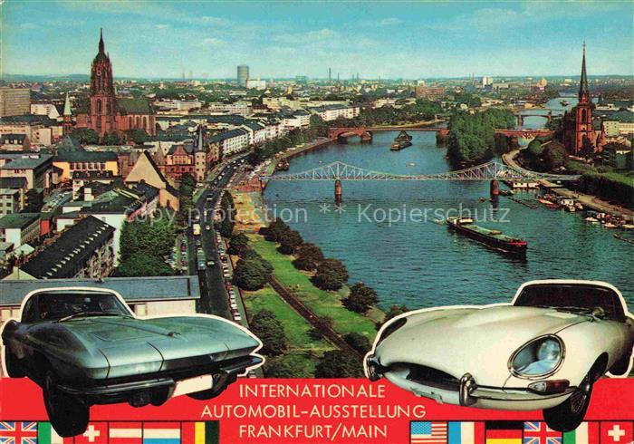 FRANKFURT AM MAIN Mainufer mit Dom und Eiserner Steg