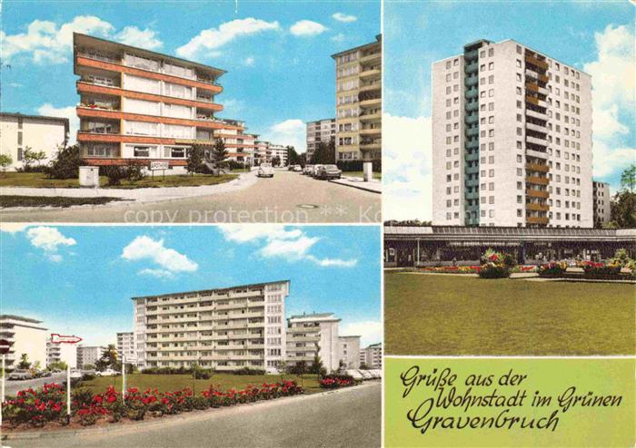Gravenbruch Neu-Isenburg Hessen Wohnstadt Hochhaeuser